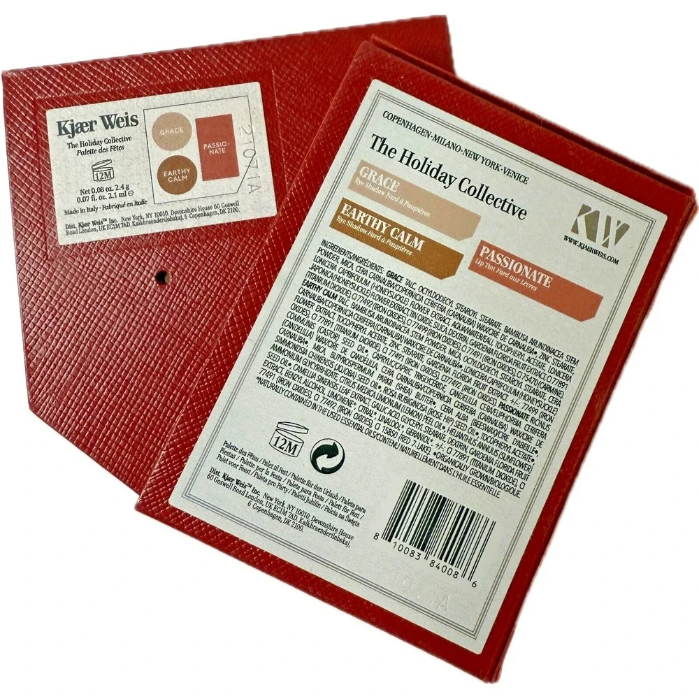 Eyeshadow Lipstick‎ Kjaer Weis Holiday Palette Refill Balm SOULFUL Luxe Organic